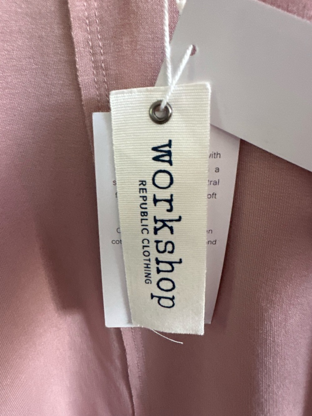 Workshop Modal V-Neck Sweatshirt Pink Adobe Soft Lounge Pullover‎ M NWT - Picture 4 of 15